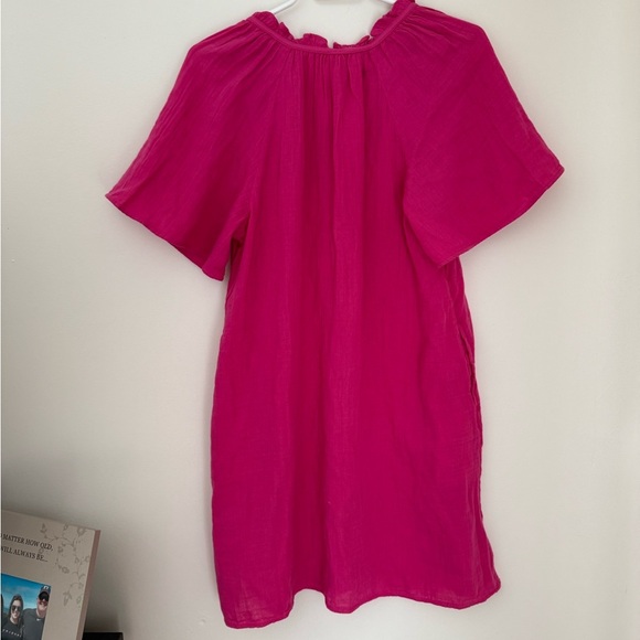 Old Navy Pink Mini Tunic Dress with Mandarin Collar - Picture 4 of 6